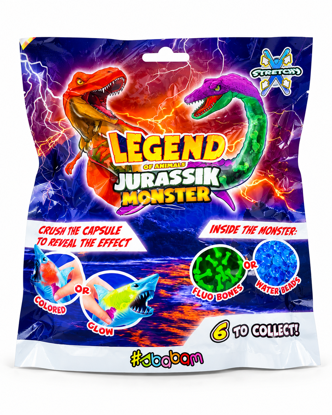 LEGEND OF ANIMAL JURASSIK MONSTER - SBABAM cravattino da 8