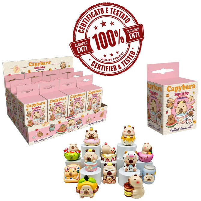 CAPIBARA Squishy 12cm In Blind Box In espo da 12pz