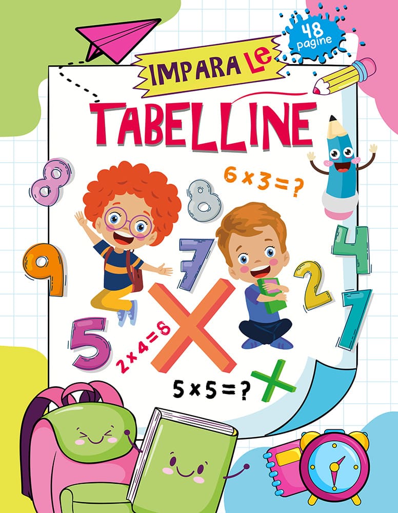 ALBO GIOCO E IMPARO 48 PAG. - GIOCO E IMPARO CON LE TABELLINE