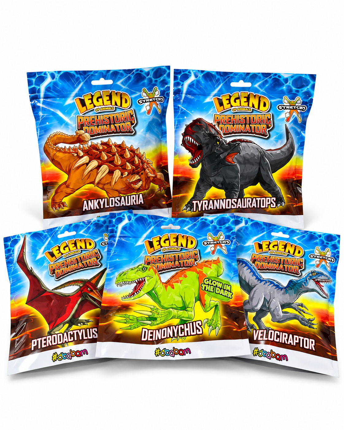 LEGEND OF ANIMAL PREISTORIC DOMINATOR - SBABAM cravattino da 8