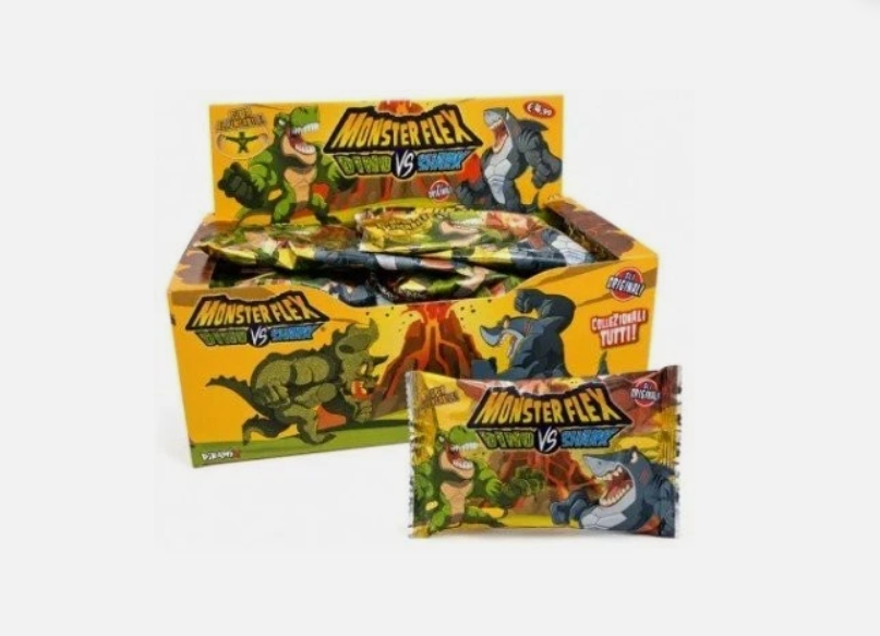 Monster Flex Dino vs Shark - DIRAMIX display da 14