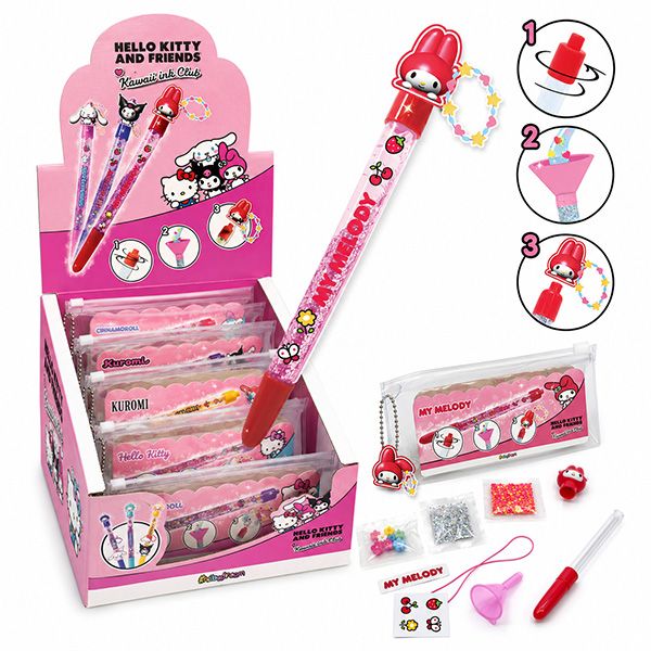 Hello Kitty Kawaii Ink Pen - SBABAM Box da 6